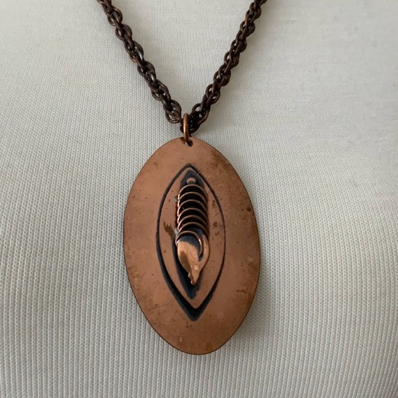 Vintage Copper Modernist Abstract Minimalist Set - Picture 4 of 9